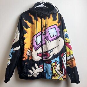Members Only x Nickelodeon Zip Windbreaker Jacket – Large